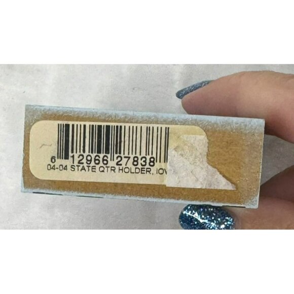 Welcome to Iowa Sign State Quarter Holder 2004 The Cats Meow Hawkeye State - Picture 3 of 5